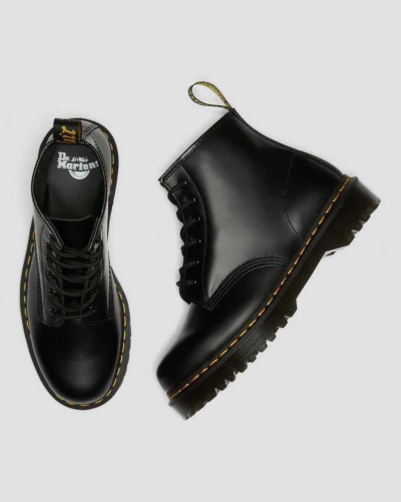 Dr Martens 101 Bex Smooth Leather Ankle Boots Boots Black | 12853CKTL