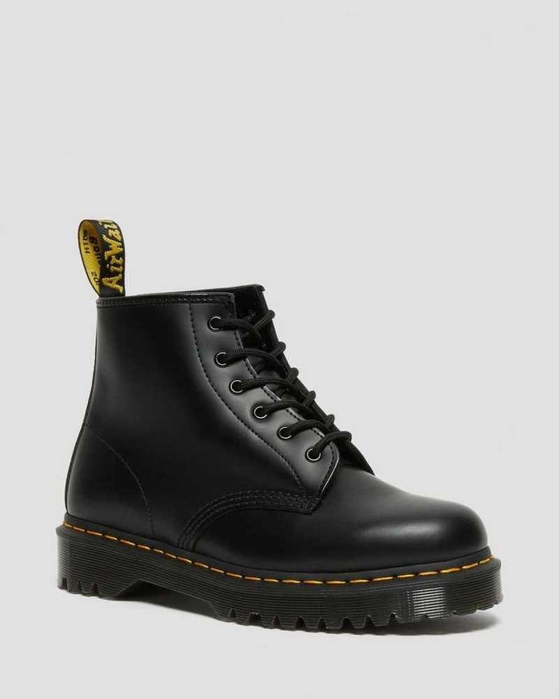 Dr Martens 101 Bex Smooth Leather Ankle Boots Boots Black | 12853CKTL