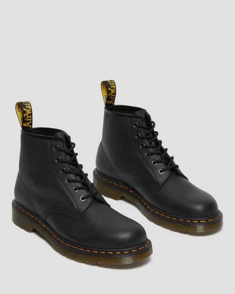 Dr Martens 101 Leather Ankle Boots Ankle Boots Black | 90345VUYB