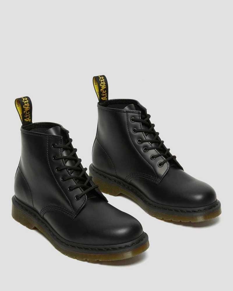 Dr Martens 101 Smooth Leather Ankle Boots Ankle Boots Black | 26374JPRE