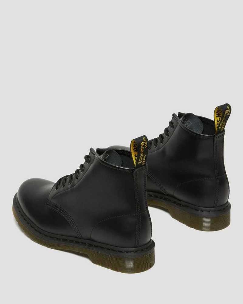 Dr Martens 101 Smooth Leather Ankle Boots Ankle Boots Black | 26374JPRE