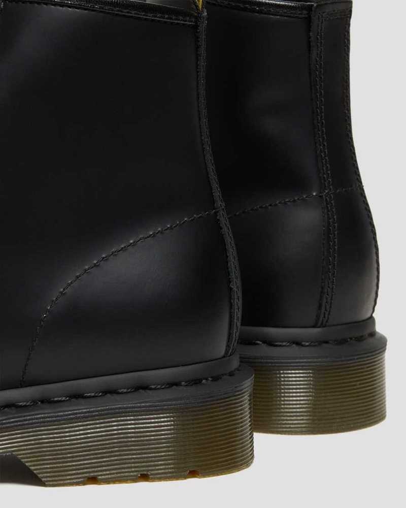 Dr Martens 101 Smooth Leather Ankle Boots Boots Black | 06182MBUA