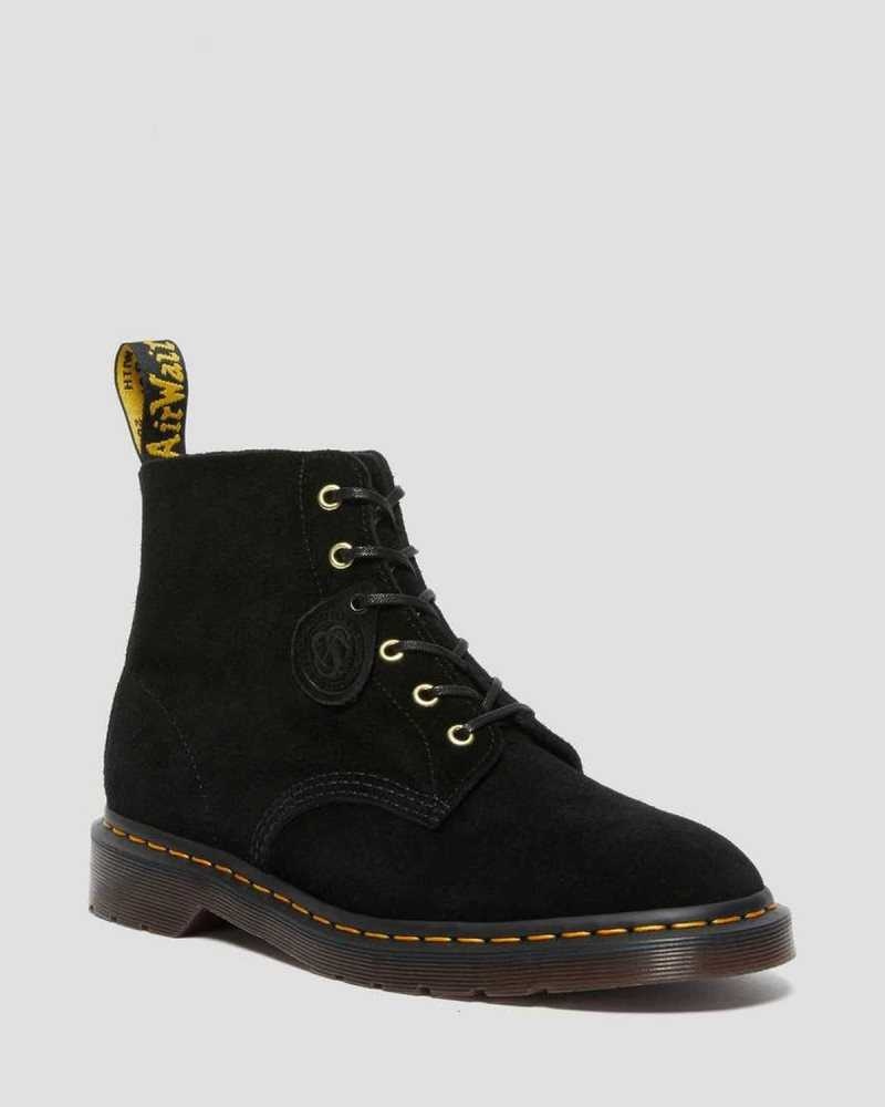 Dr Martens 101 Suede Ankle Boots Ankle Boots Black | 23456DOPB