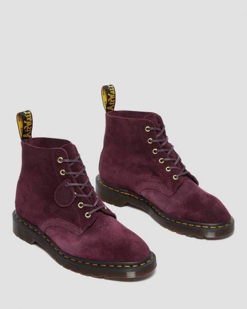 Dr Martens 101 Suede Ankle Boots Ankle Boots Purple | 54206HWSF