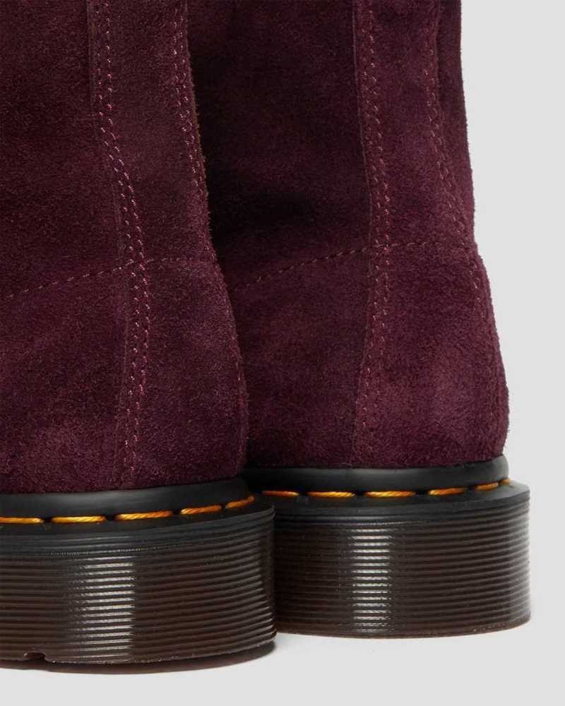 Dr Martens 101 Suede Ankle Boots Ankle Boots Purple | 47562IBCP