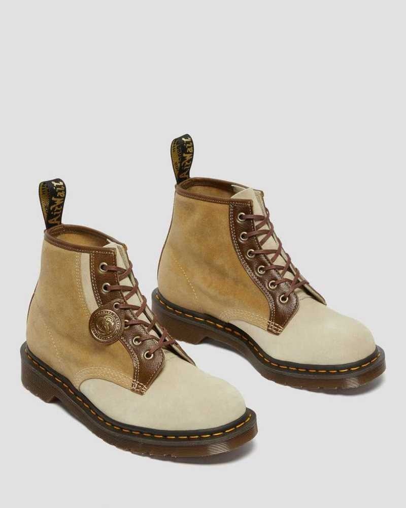 Dr Martens 101 Suede Ankle Boots Made In England Brown | 24130RKND