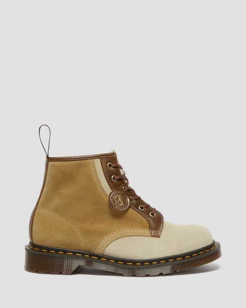 Dr Martens 101 Suede Ankle Boots Made In England Brown | 24130RKND