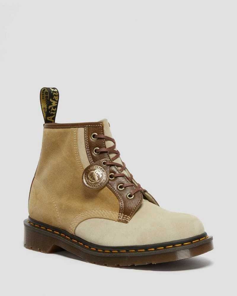 Dr Martens 101 Suede Ankle Boots Made In England Brown | 24130RKND