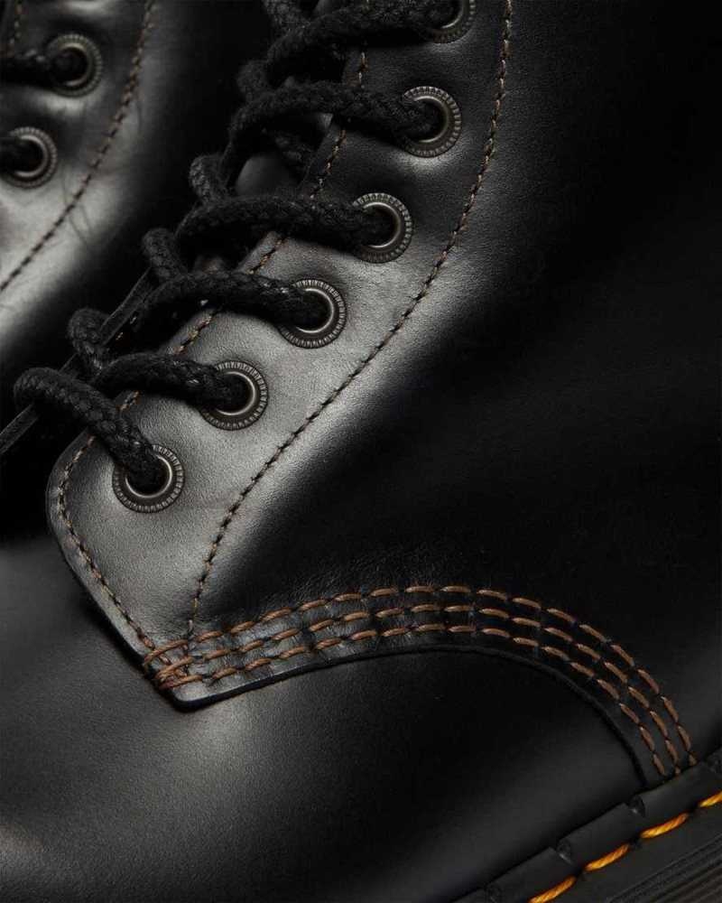 Dr Martens 1460 Abruzzo Leather Lace Up Boots Boots Black / Brown | 06438VULI