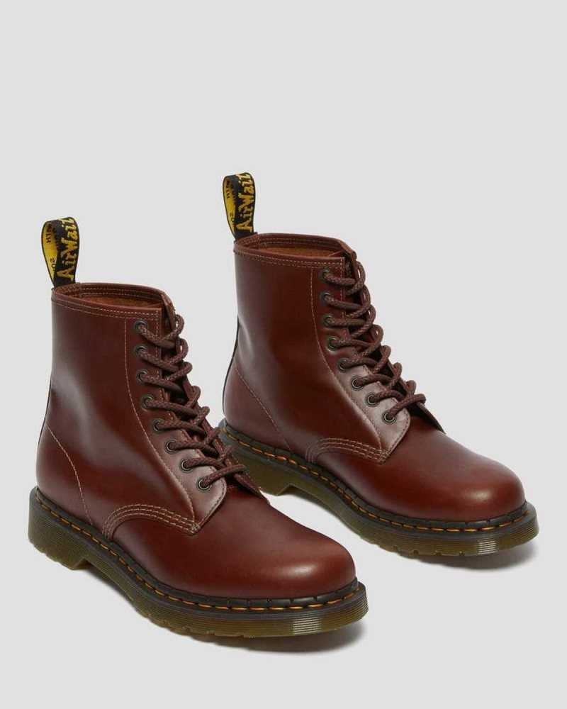 Dr Martens 1460 Abruzzo Leather Lace Up Boots Boots Brown / Black | 80435ZUWA