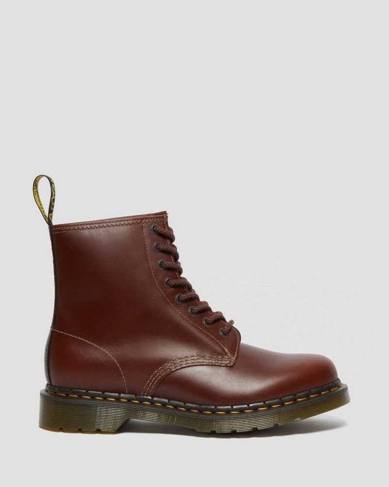 Dr Martens 1460 Abruzzo Leather Lace Up Boots Boots Brown / Black | 80435ZUWA