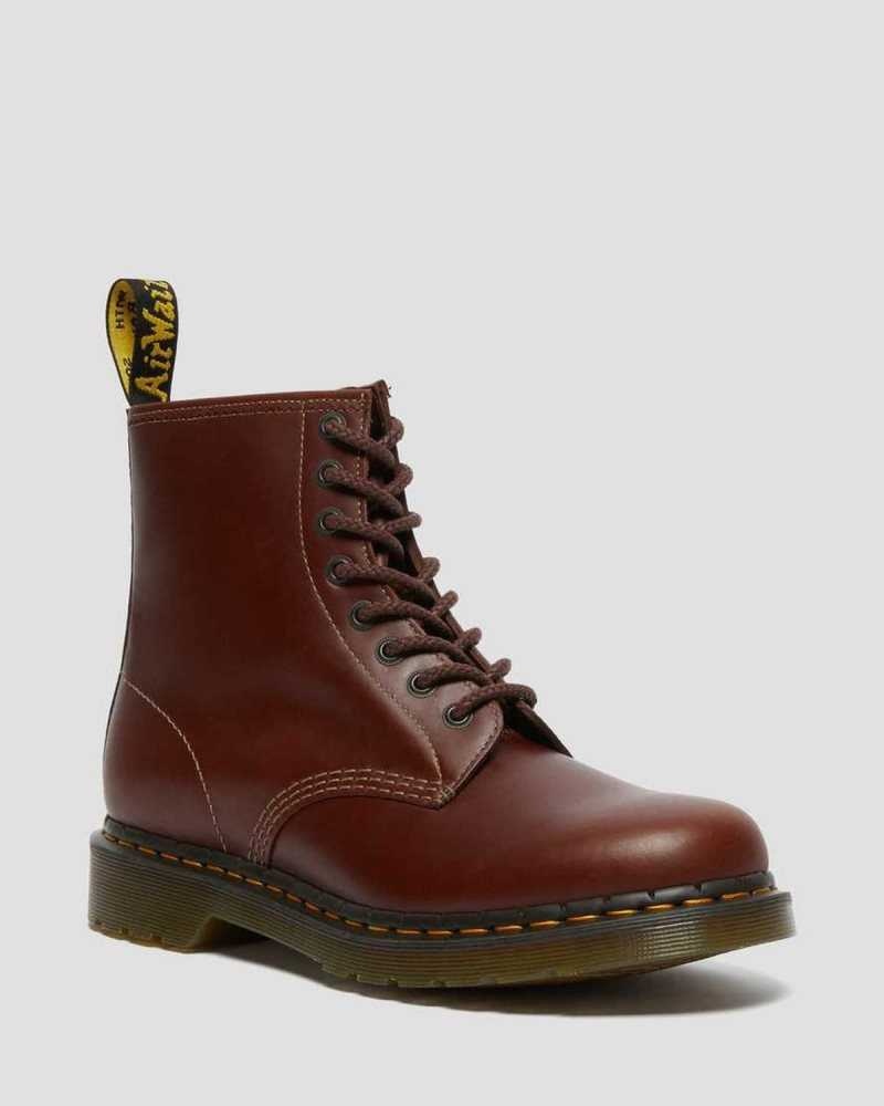 Dr Martens 1460 Abruzzo Leather Lace Up Boots Boots Brown / Black | 80435ZUWA