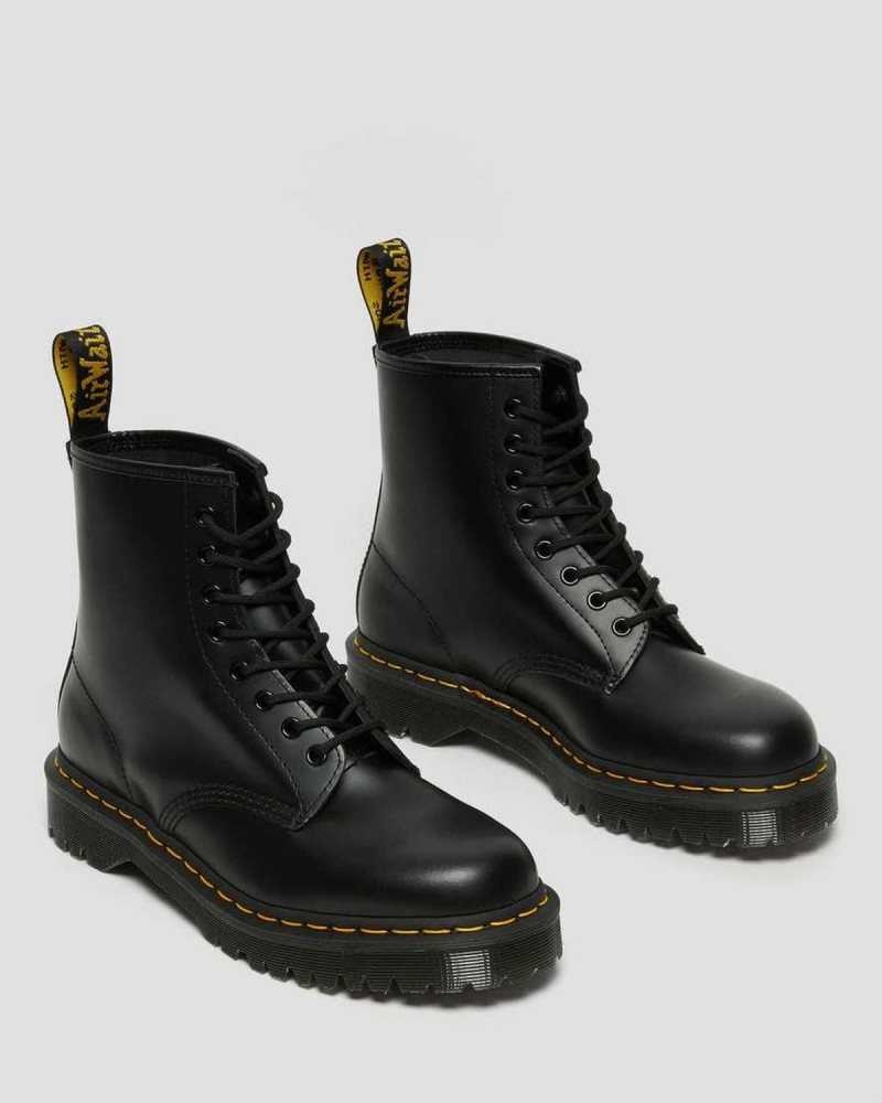 Dr Martens 1460 Bex Smooth Leather Platform Boots Boots Black | 25174SNHE