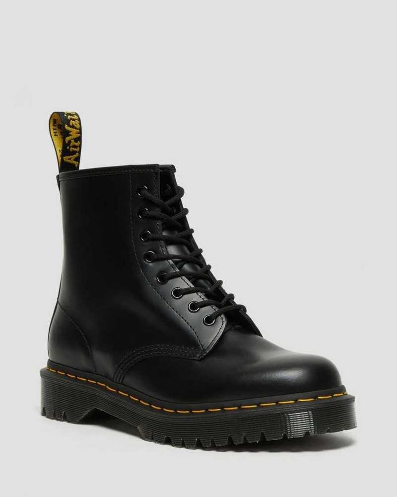 Dr Martens 1460 Bex Smooth Leather Platform Boots Boots Black | 25174SNHE