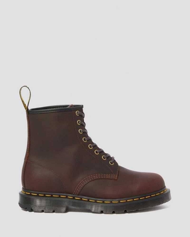 Dr Martens 1460 DM's Wintergrip Lace Up Boots Winter Boots Cocoa Snowplow | 91436DGPL