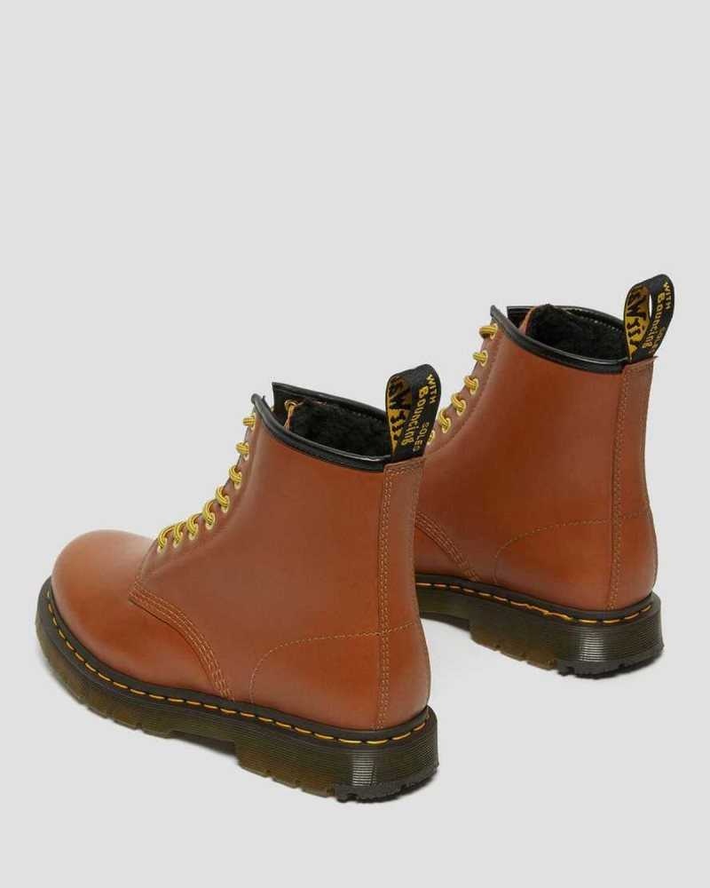 Dr Martens 1460 DM's Wintergrip Leather Lace Up Boots Boots Brown | 28506FUTA