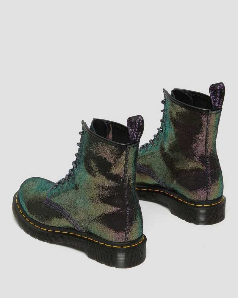 Dr Martens 1460 Disco Iridescent Suede Lace Up Boots Boots Purple | 36725BLWC