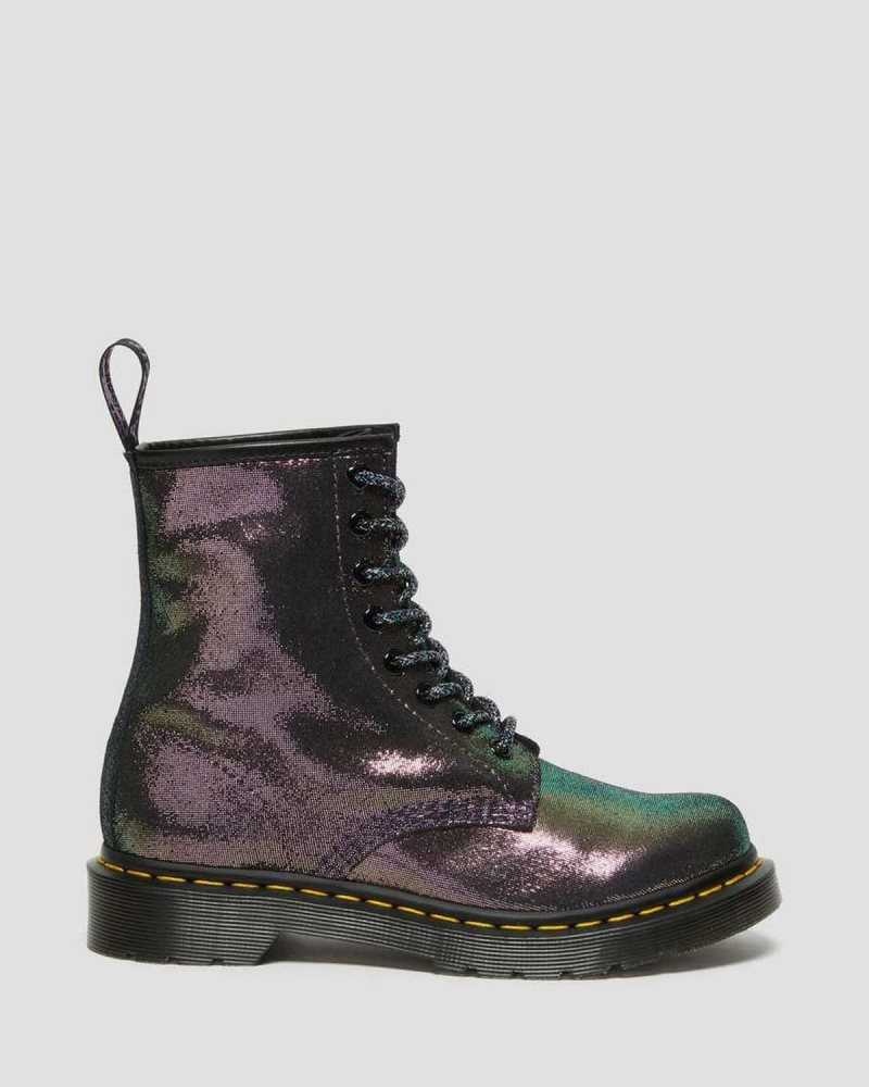 Dr Martens 1460 Disco Iridescent Suede Lace Up Boots Boots Purple | 36725BLWC