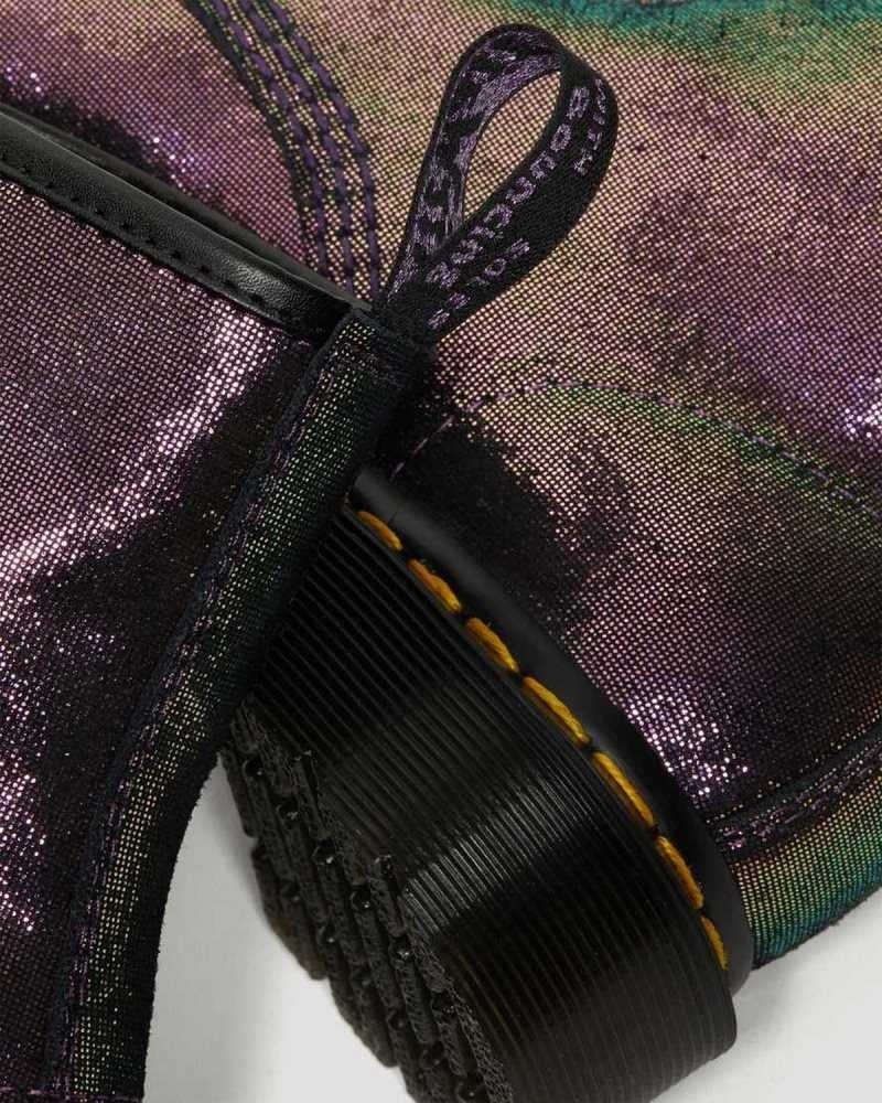 Dr Martens 1460 Disco Iridescent Suede Lace Up Boots Boots Purple | 36725BLWC