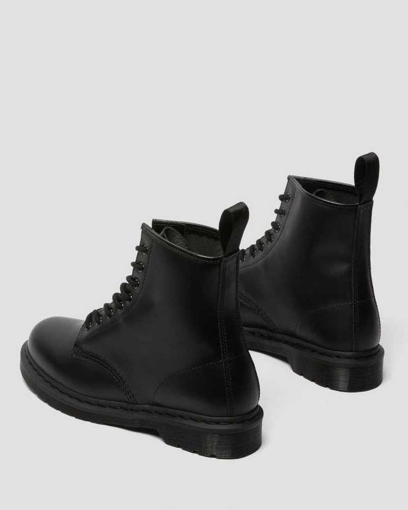 Dr Martens 1460 Mono Smooth Leather Lace Up Boots Boots Black | 71036EUDR