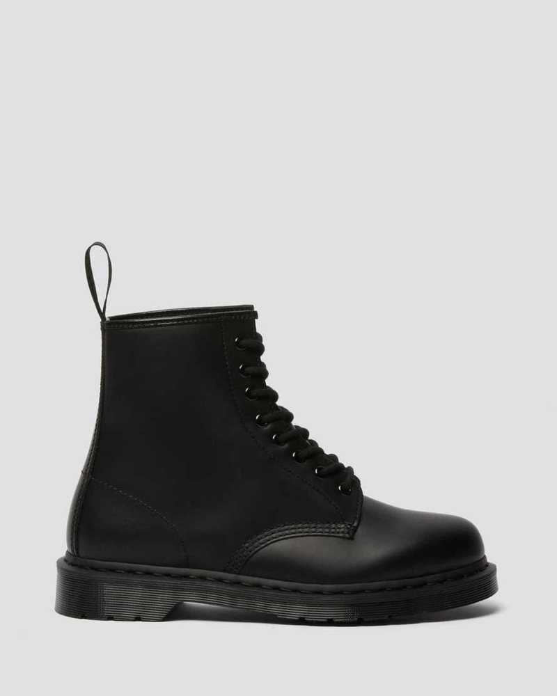 Dr Martens 1460 Mono Smooth Leather Lace Up Boots Boots Black | 71036EUDR