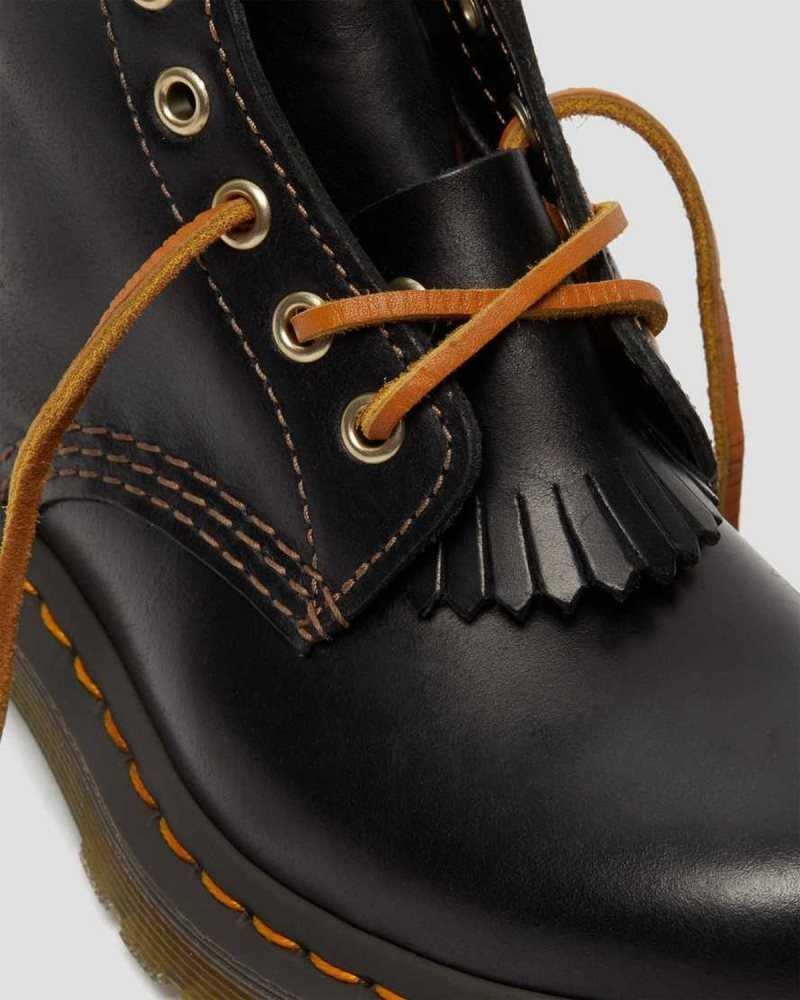 Dr Martens 1460 Pascal Abruzzo Leather Boots Ankle Boots Black | 79638UECR