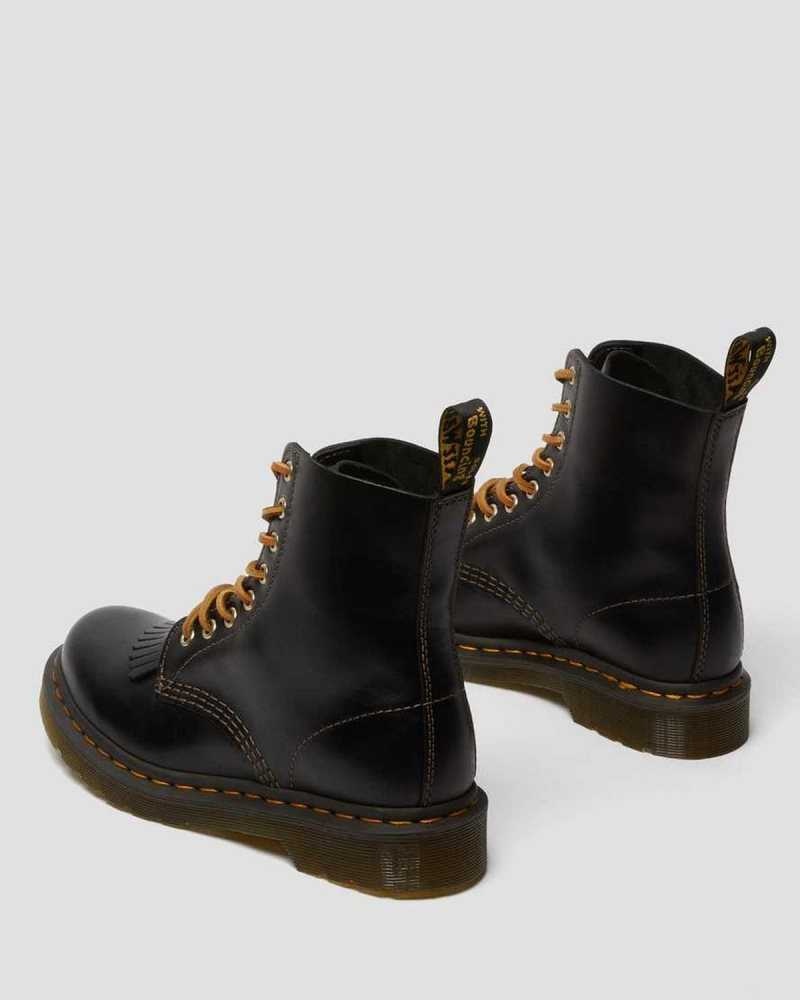 Dr Martens 1460 Pascal Abruzzo Leather Boots Ankle Boots Black | 79638UECR