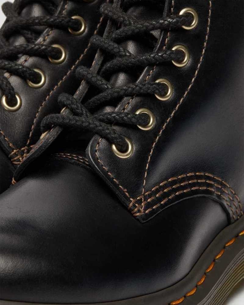 Dr Martens 1460 Pascal Abruzzo Leather Boots Ankle Boots Black | 79638UECR