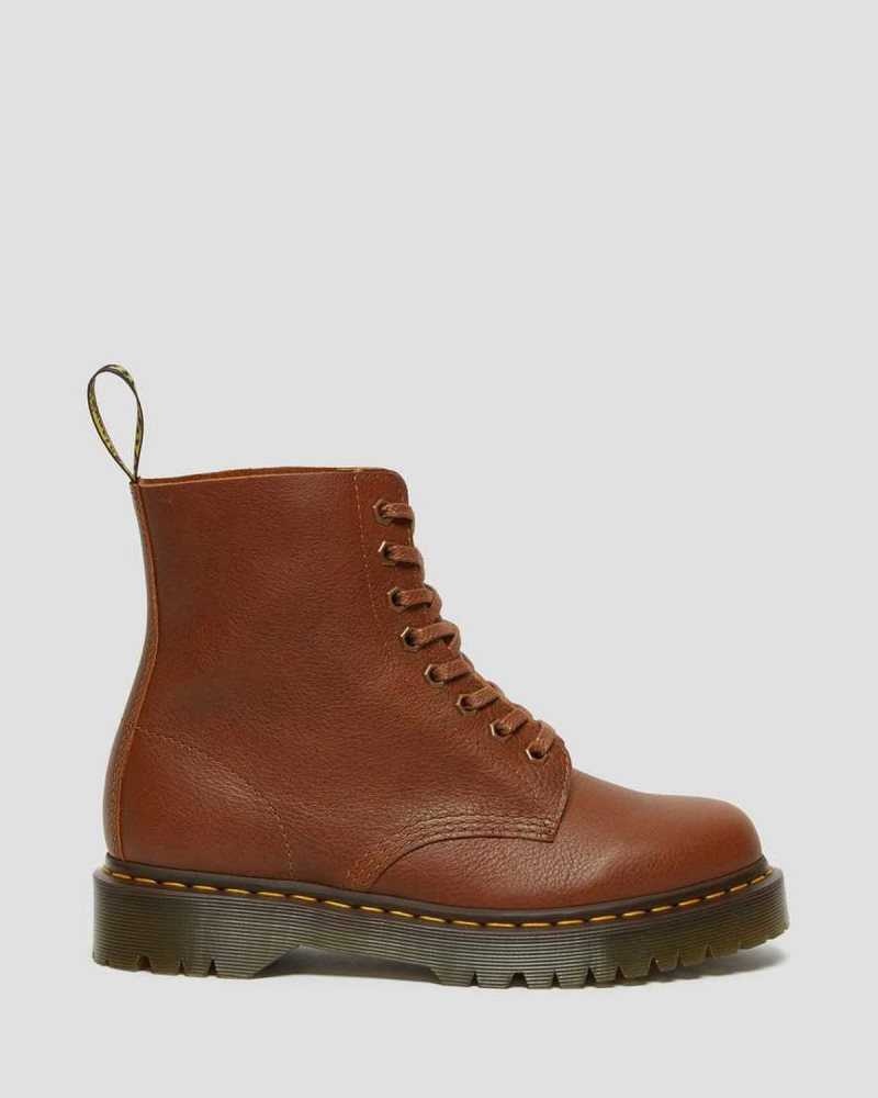 Dr Martens 1460 Pascal Bex Leather Lace Up Boots Platform Boots Brown | 27863XOFW