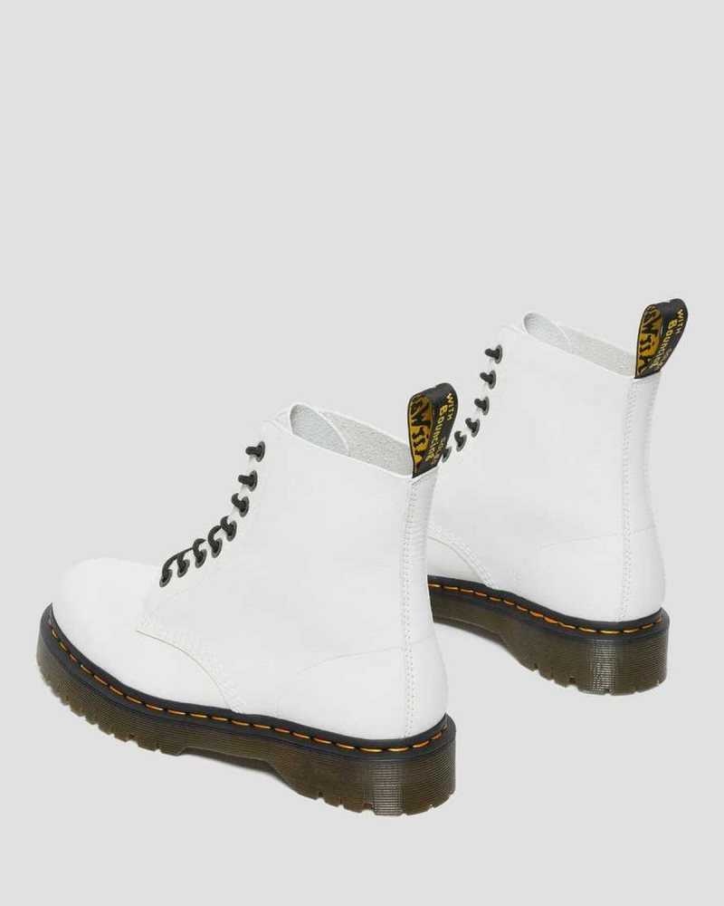 Dr Martens 1460 Pascal Bex Pisa Leather Lace Up Boots Boots White | 14623OGST