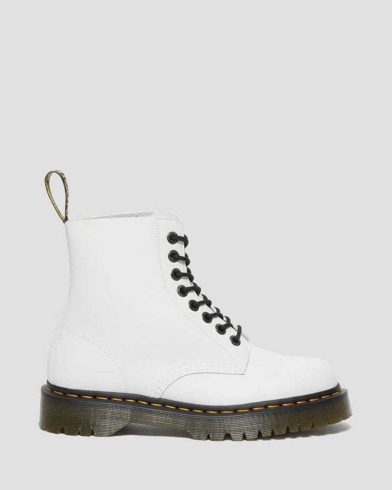 Dr Martens 1460 Pascal Bex Pisa Leather Lace Up Boots Boots White | 14623OGST