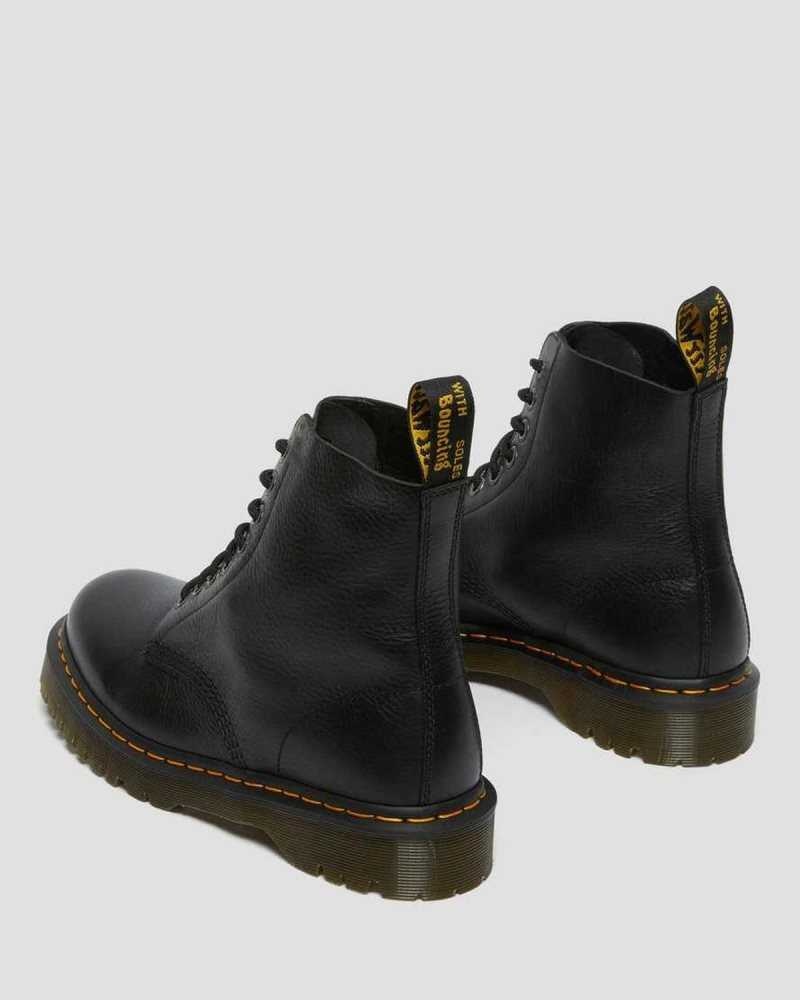 Dr Martens 1460 Pascal Bex Pisa Leather Lace Up Boots Ankle Boots Black | 80572TSZP