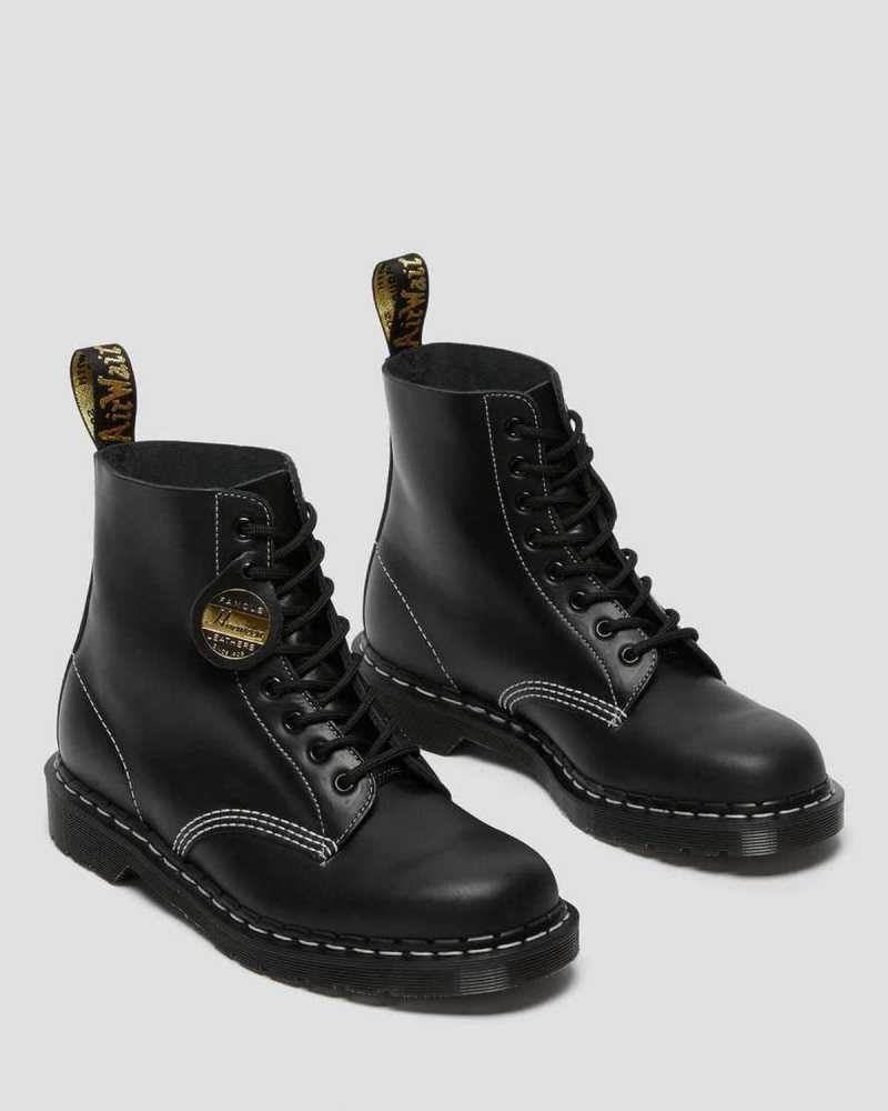 Dr Martens 1460 Pascal Cavalier Leather Lace Up Boots Ankle Boots Black | 79128LJSK