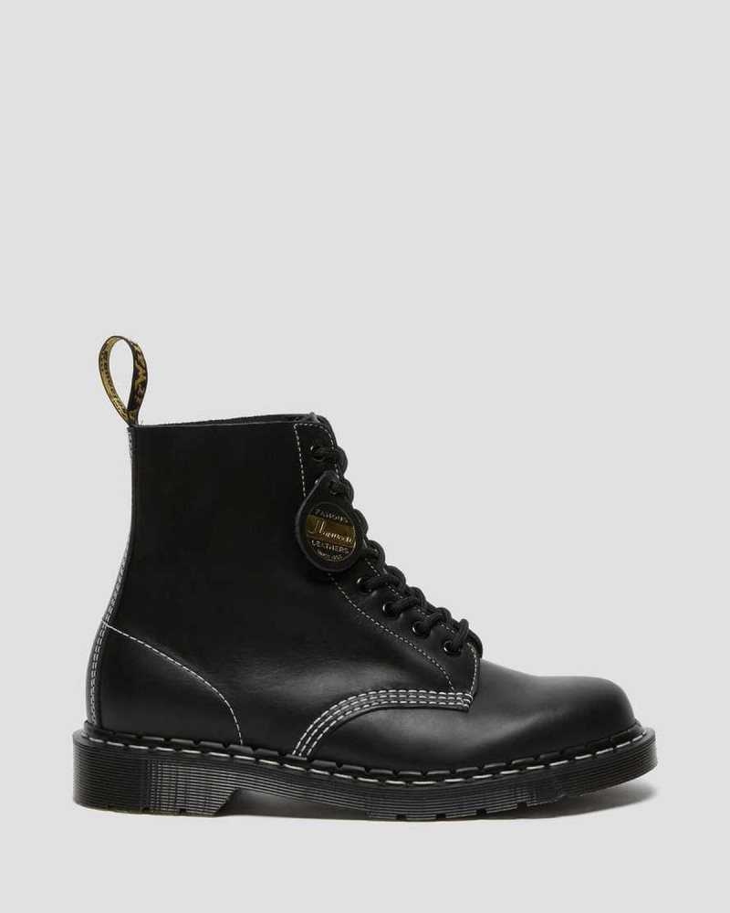 Dr Martens 1460 Pascal Cavalier Leather Lace Up Boots Ankle Boots Black | 79128LJSK