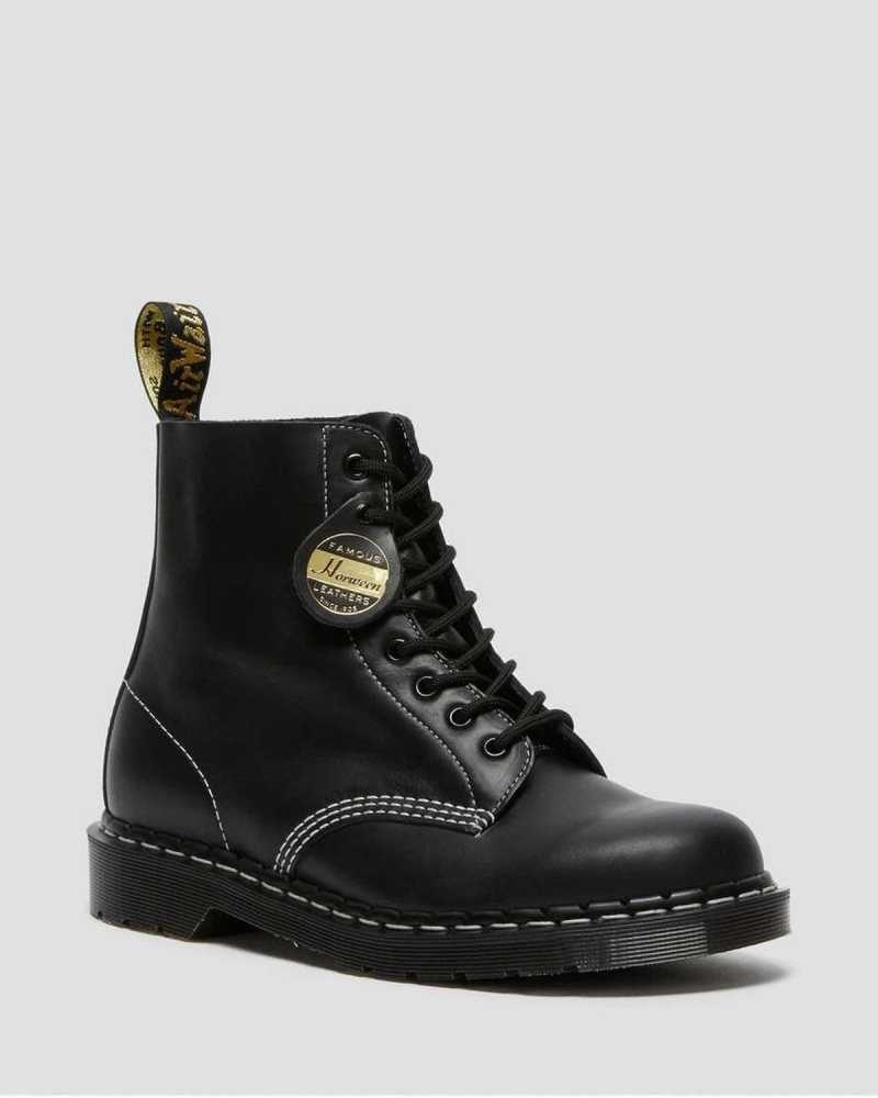 Dr Martens 1460 Pascal Cavalier Leather Lace Up Boots Ankle Boots Black | 79128LJSK