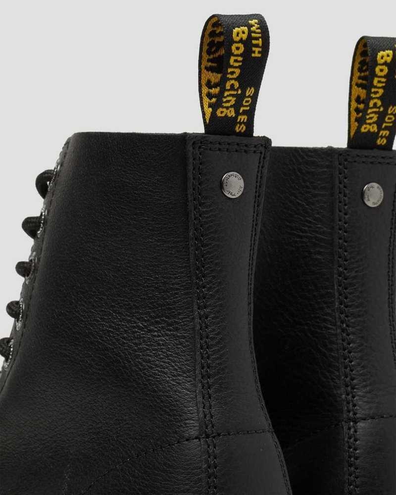 Dr Martens 1460 Pascal Max Leather Platform Boots Boots Black | 07941GUPW