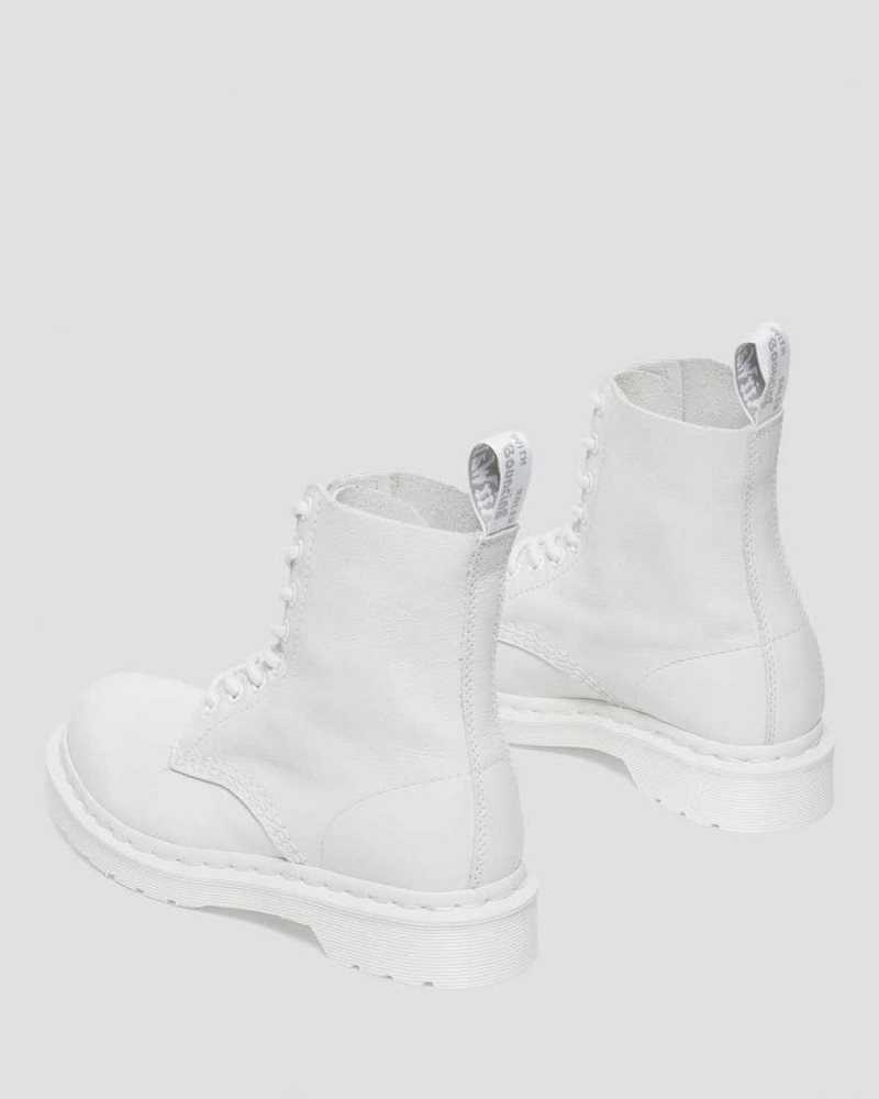 Dr Martens 1460 Pascal Mono Lace Up Boots Boots White | 23864HIAV