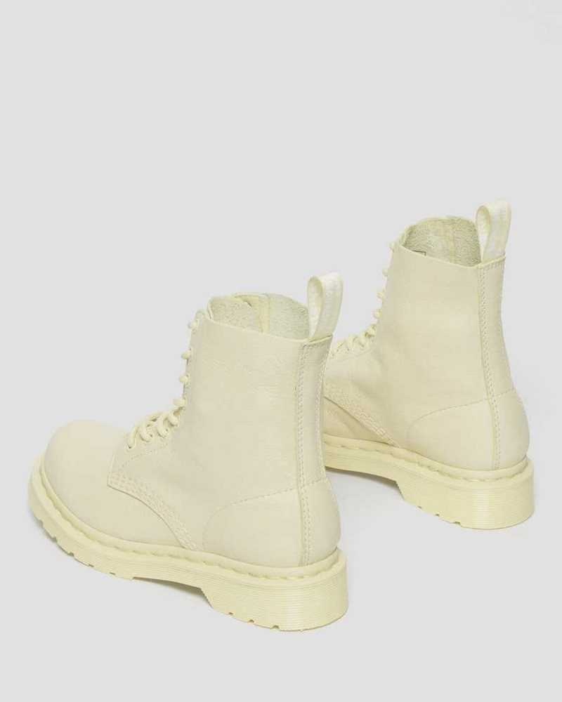 Dr Martens 1460 Pascal Mono Lace Up Boots Boots Cream | 90821ONYF