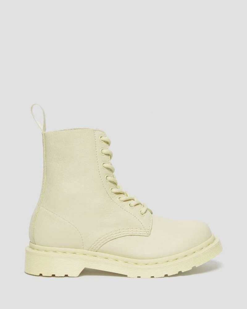 Dr Martens 1460 Pascal Mono Lace Up Boots Boots Cream | 90821ONYF