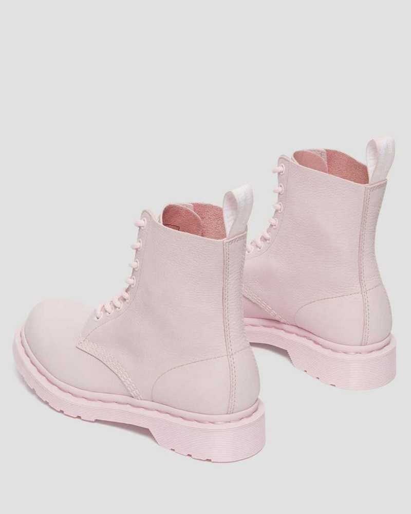 Dr Martens 1460 Pascal Mono Lace Up Boots Boots Pink | 97586QZBY