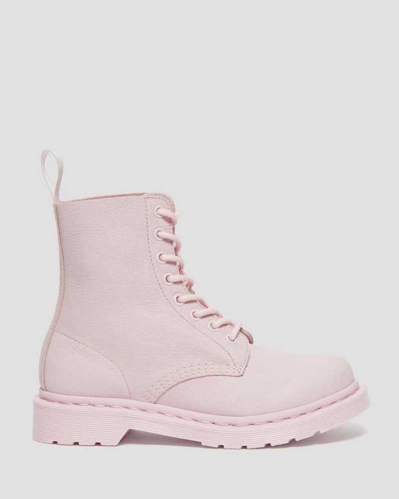 Dr Martens 1460 Pascal Mono Lace Up Boots Boots Pink | 97586QZBY