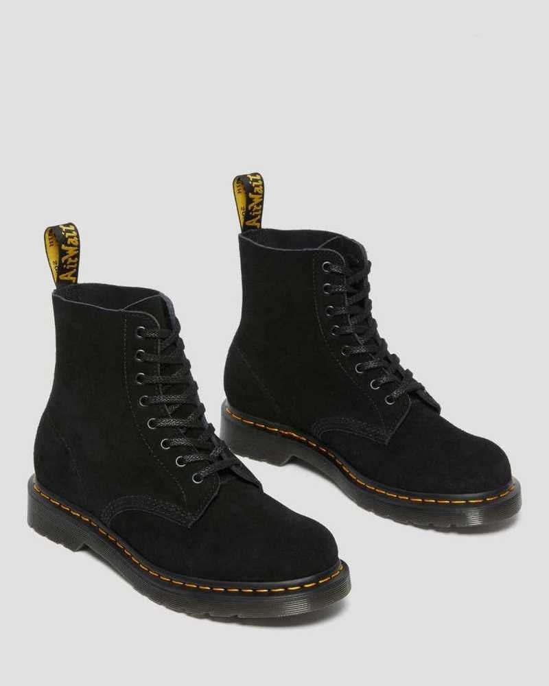 Dr Martens 1460 Pascal Suede Lace Up Boots Ankle Boots Black | 12790IQXR