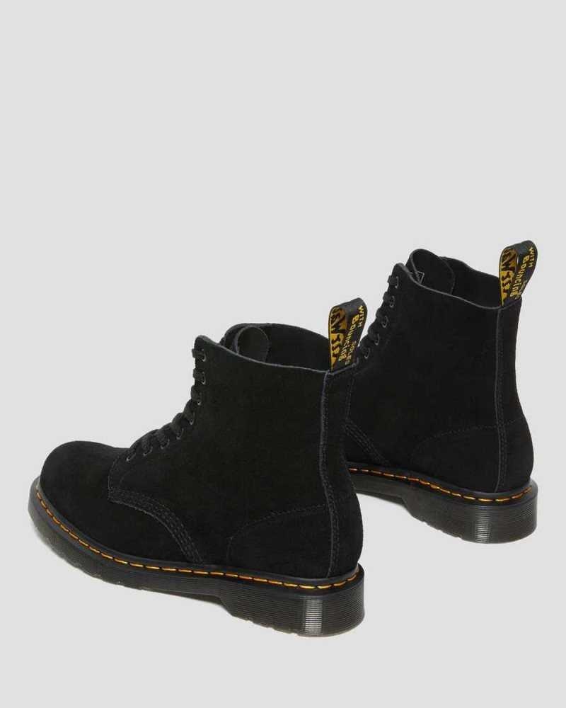 Dr Martens 1460 Pascal Suede Lace Up Boots Ankle Boots Black | 12790IQXR