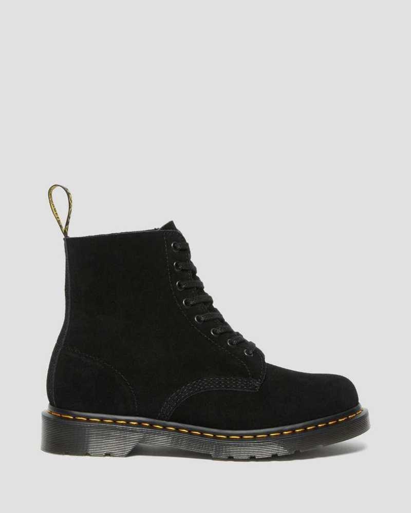 Dr Martens 1460 Pascal Suede Lace Up Boots Ankle Boots Black | 12790IQXR