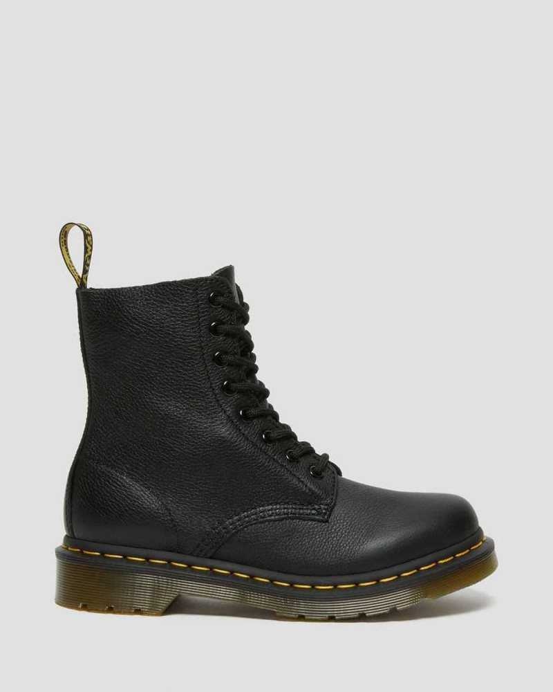 Dr Martens 1460 Pascal Virginia Leather Boots Boots Black | 83751QRDT