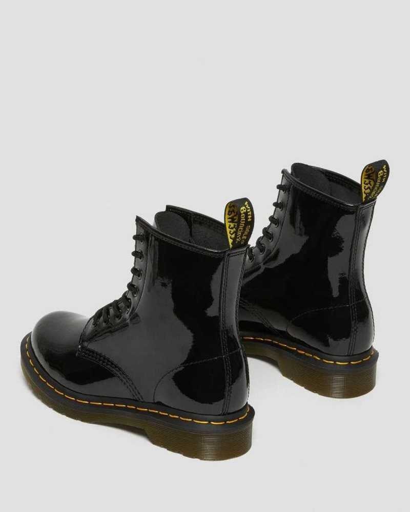 Dr Martens 1460 Patent Leather Lace Up Boots Ankle Boots Black | 15926IFRO