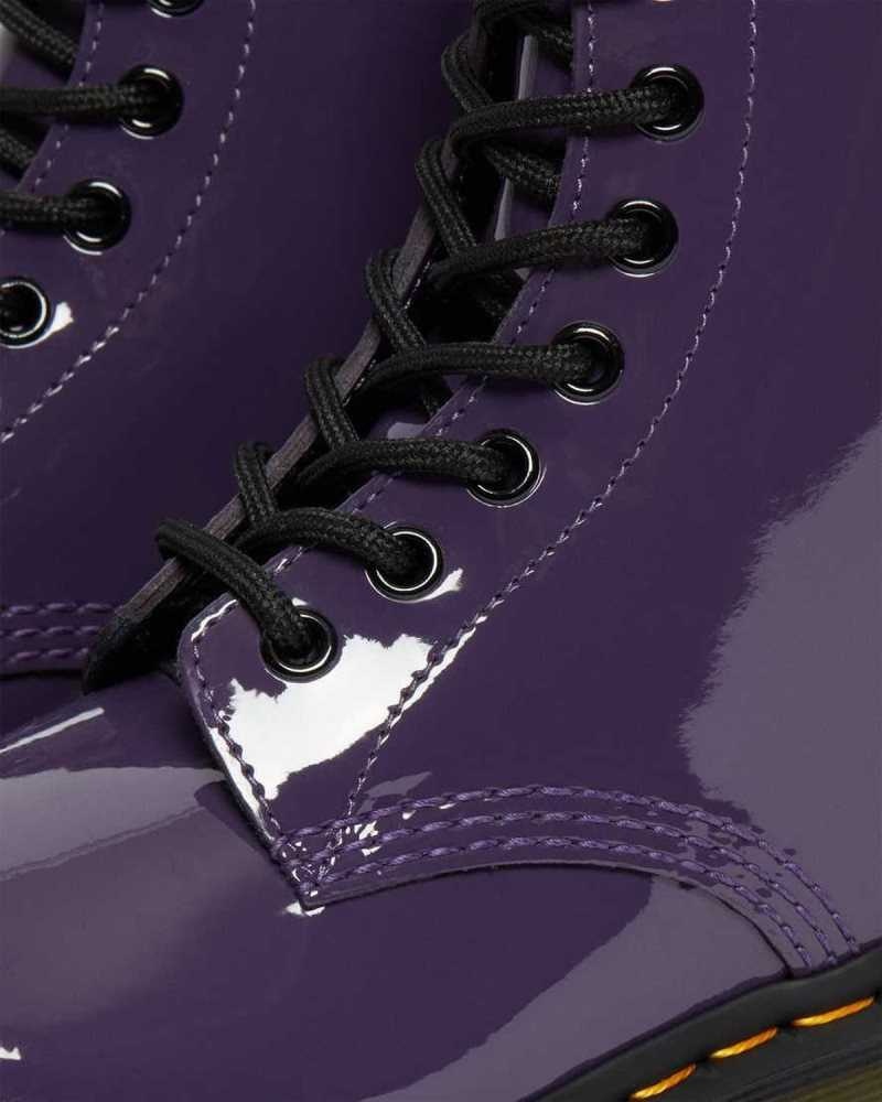 Dr Martens 1460 Patent Leather Lace Up Boots Boots Blackcurrant Patent Lamper | 67398ULYN