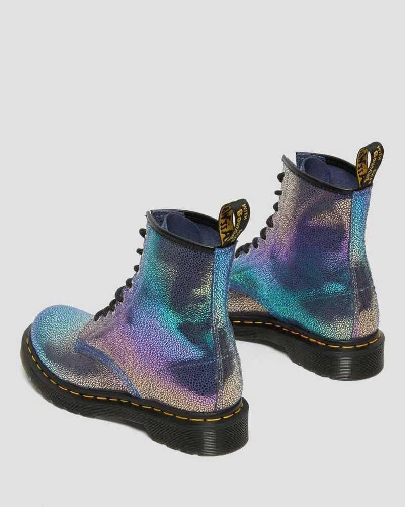 Dr Martens 1460 Rainbow Ray Suede Lace Up Boots Boots Purple Multicolor | 78546LQMB