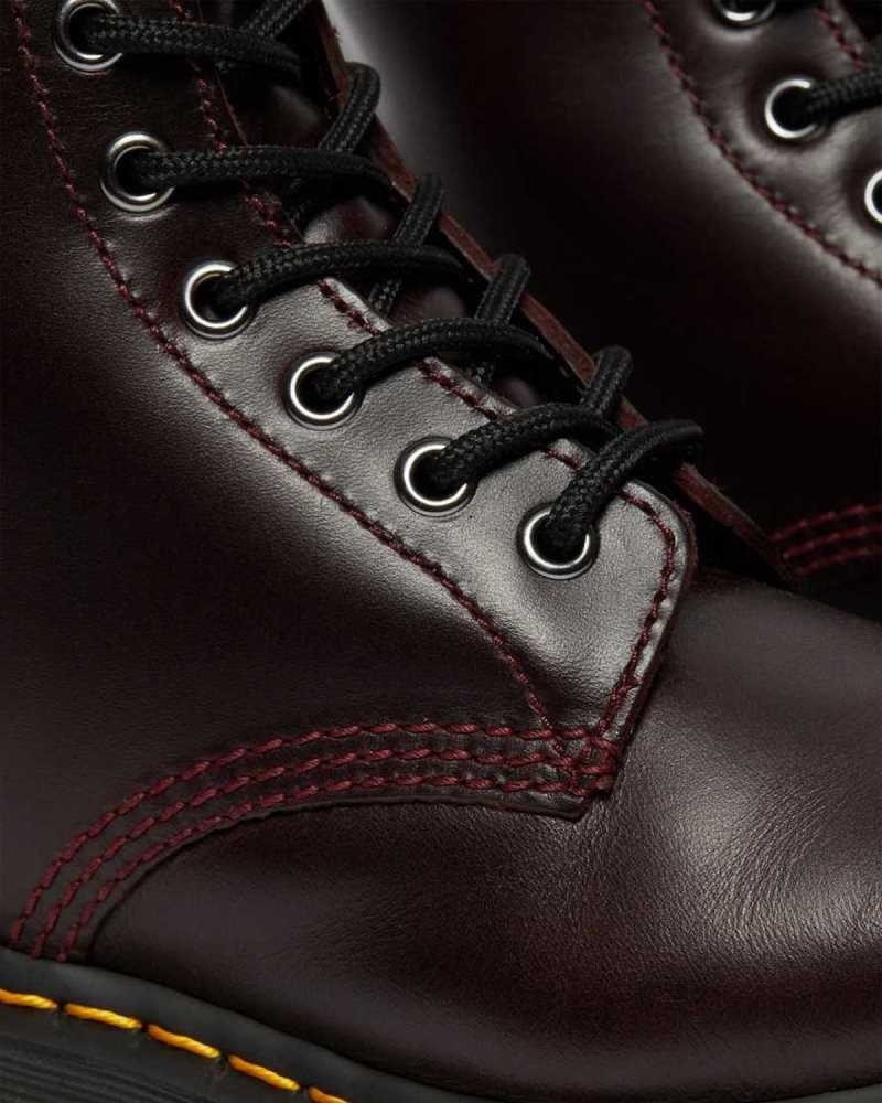 Dr Martens 1460 Serena Faux Fur Lined Lace Up Boots Boots Burgundy | 59412FDQZ