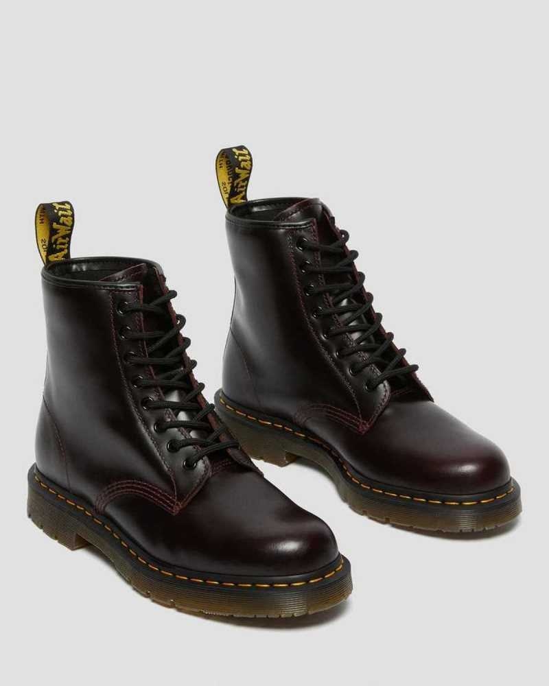 Dr Martens 1460 Slip Resistant Atlas Leather Lace Up Boots Ankle Boots Burgundy | 19423FWTI